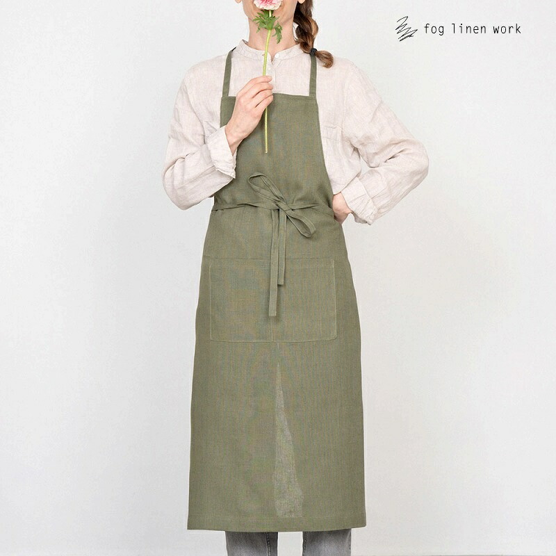 fog linen work エプロン フォグリネンワーク リネン フルエプロン シトロネル LKA004-144 fog フォグ エプロン かわいい シンプル ナチュラル 前掛け リネン リネン100％ 麻 無地 布 ナチュラル おしゃれ 北欧 【送料無料】