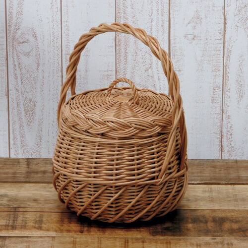 楽天市場】【特典付き○】 ウィッカーバスケット ふた付き フタ 10583