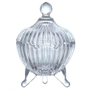 クリスタルガラス　蓋付きガラスキャニスター　キャンディポット　フラワーベース 楽天市場】ガラス製 キャンディーポット 小物入れ ガラス コットン