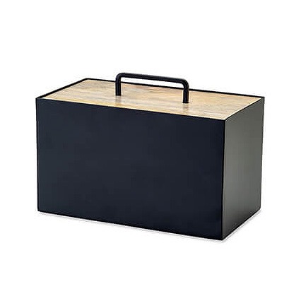 ヴィンテージ　アルミ　蓋付　ストレージ　収納箱　ボックス　アンティーク　古道具 vintage_Wooden_toolbox_L_tbl1.jpg