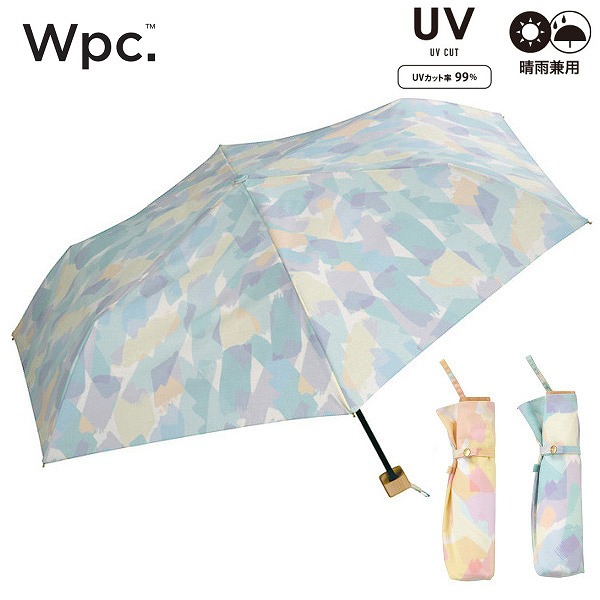 Wpc 折りたたみ傘 雨傘 日傘 T C遮光ペールペイントmini 801 48 傘 はっ水