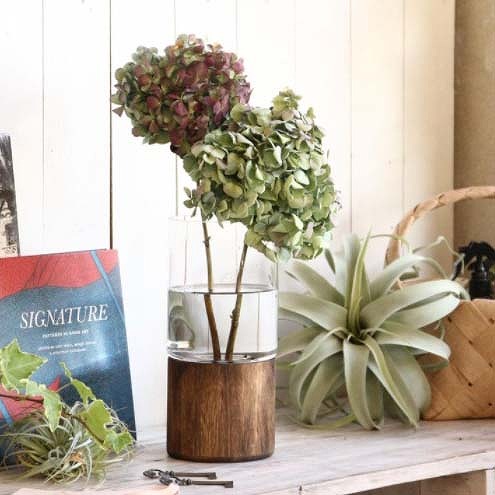 Bold フラワーベース スタンド 花瓶 木 ウッド 大きい Dggz1050 セパレート シリンダー 花 フラワー フラワーグラス ガラス ガラスベース シンプル おしゃれ 置物 北欧 花器 インテリア雑貨 インテリア 少し豊富な贈り物