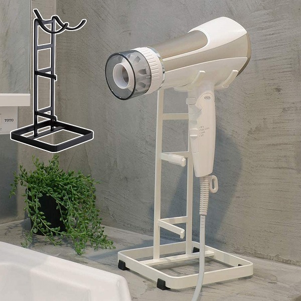 楽天市場】マルチドライヤースタンド ホワイト ブラック COLLEND