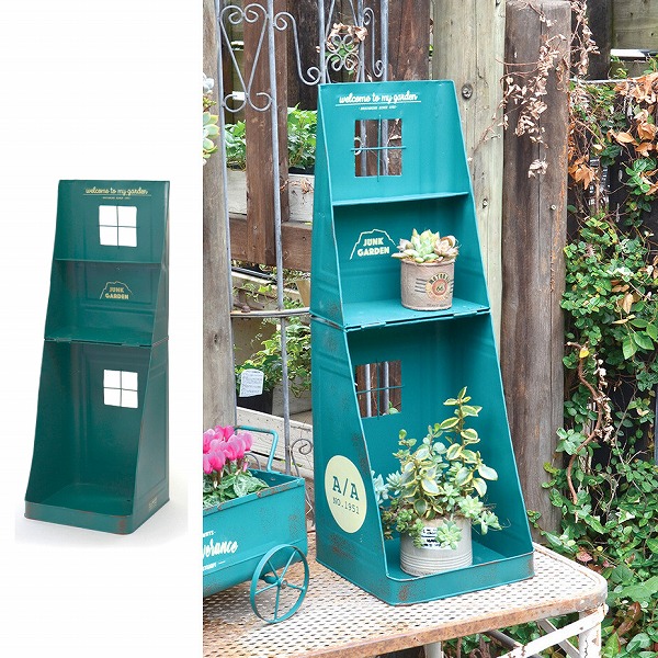 楽天市場】プランター ティンホールディングステッププランター