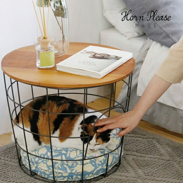 楽天市場】【特典付】 サイドテーブル ウッド＆アイアン バスケット