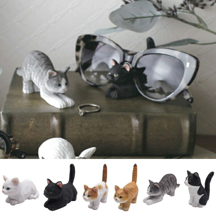 楽天市場】グラスホルダー メガネスタンド グラススタンド キャット