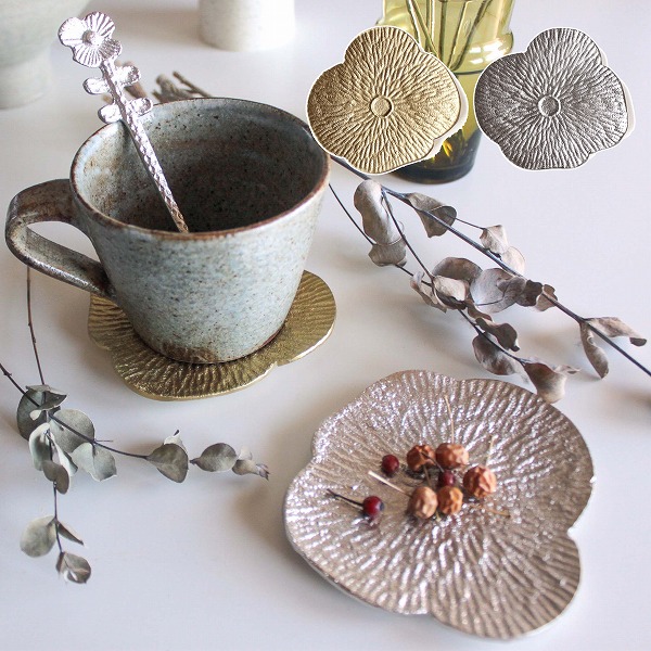 jjjjound トレイ　お盆　雑貨 楽天市場】トレー トレイ アルミフラワー トレイ ポピー ゴールド