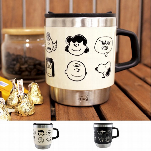 楽天市場 サーモマグ Snoopy アイボリー ブラック ピーナッツギャング ベースボール 300ml 保温 保冷 マグ マグ マグカップ スヌーピー グランデワイルド 雑貨店