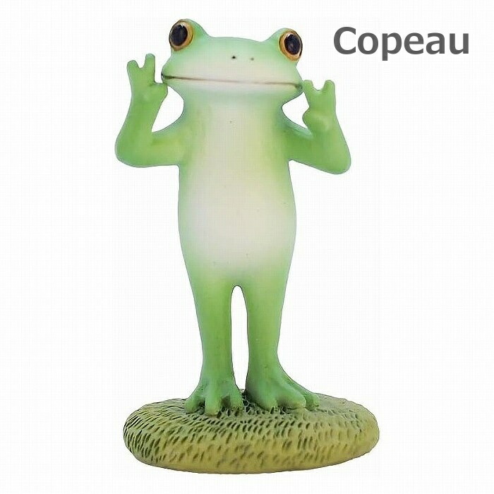 楽天市場】Copeau コポー ダブルピースするカエル ピース 蛙 かえる