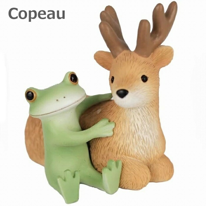 楽天市場】コポー Copeau 鹿と仲良しカエル 鹿 シカ しか 動物