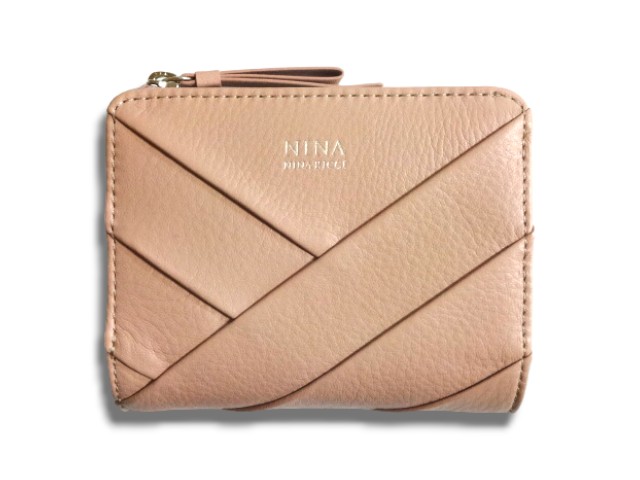 ニナ・ニナリッチ　NINA NINA RICCI　財布　ミニ財布　二つ折り財布　ディエップパース　ライトピンク　牛革　本革　レザー　レディース財布　女性｜Ｇｒａｎｄｅ　shop