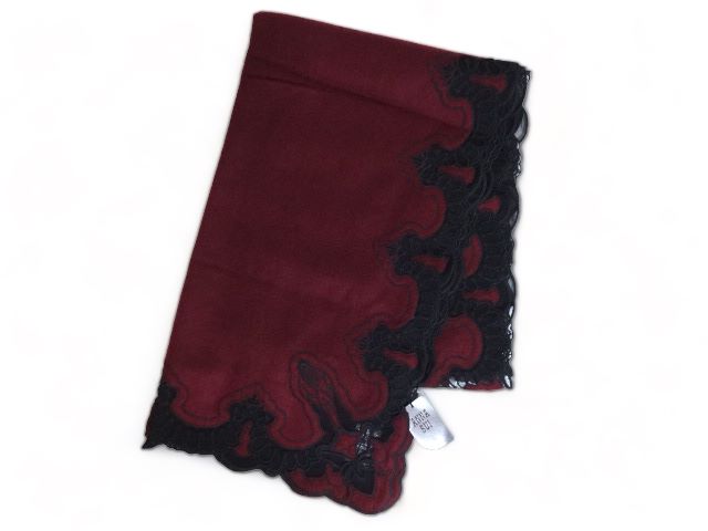 アナスイ　カシミヤ100%　マフラー　【新品】 ANNA SUIカシミア100％マフラー新品未使用 カシミヤ100 マフラー