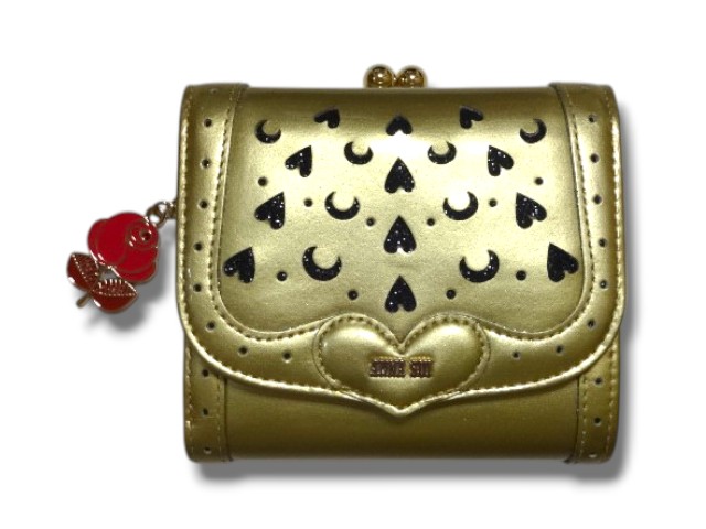 楽天市場】【ANNA SUI】 アナスイ 三つ折り がま口 財布 レザー