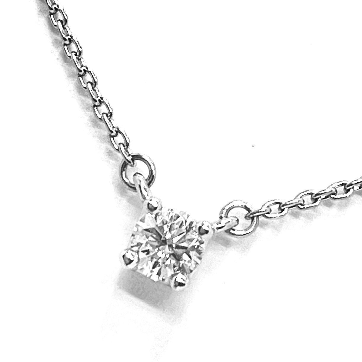 4℃ / ヨンドシー ダイヤネックレス　 0.272ct 　Pt850 【中古】 一粒ダイヤモンド　ペンダント　プレゼント｜グランジェミー 43,560円