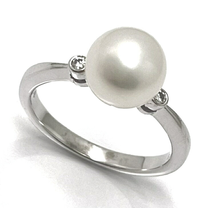 MIKIMOTO ミキモト K14WG アコヤパール　リング　7.5㎜　12号 楽天市場】ミキモト アコヤパール リング 7.4mm K14WG 一粒