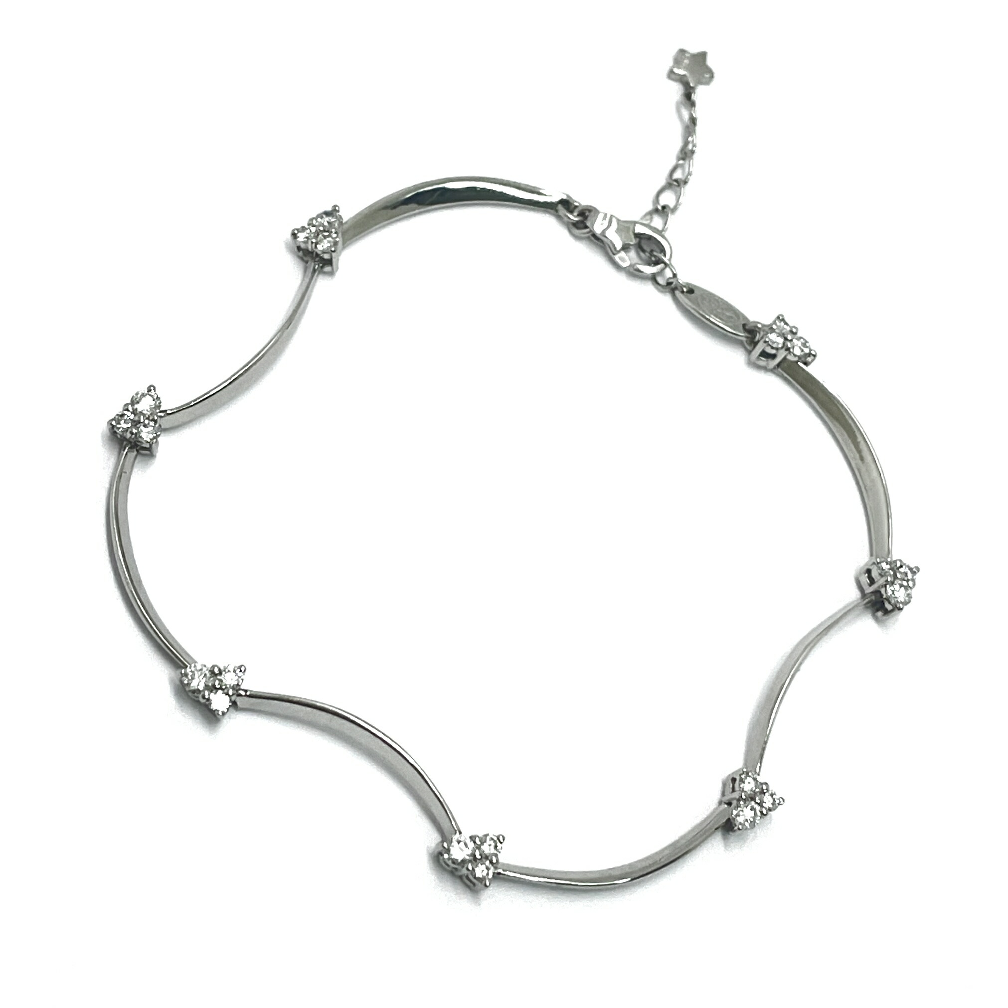 【新品仕上げ済】スタージュエリーホワイトゴールドダイヤモンドブレスレット ✩︎ STAR JEWELRY ✩︎ 18Kホワイトゴールドダイヤブレスレット