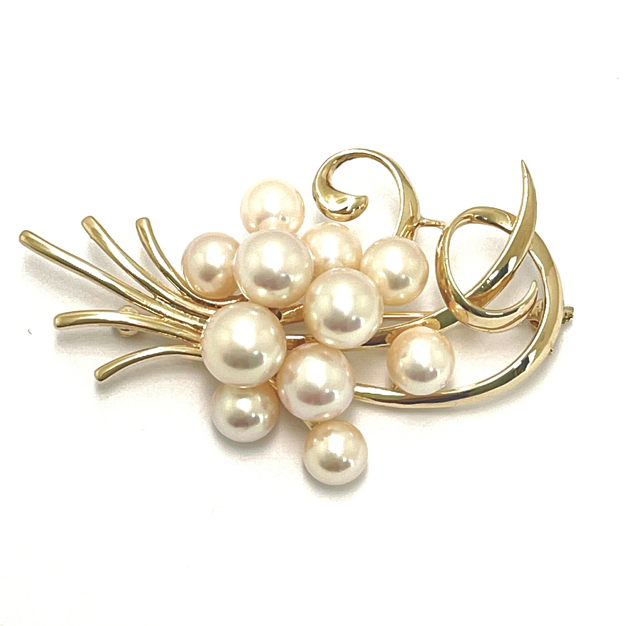 楽天市場】MIKIMOTO / ミキモト パールブローチ K18YG 5.8~6.0mm