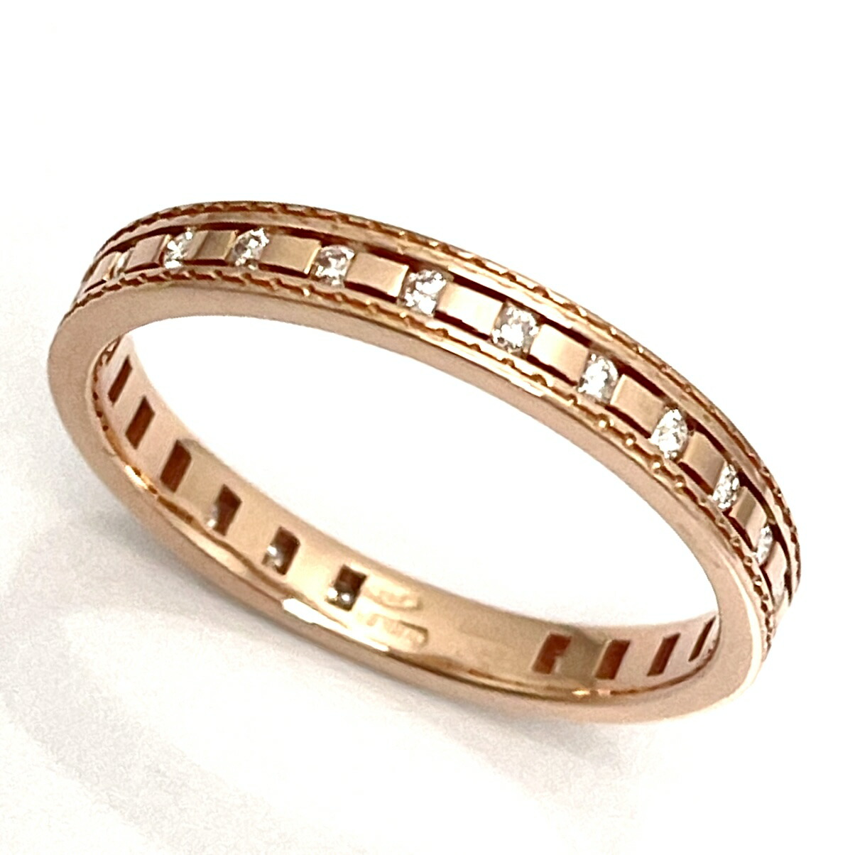 ダミアーニ Damiani ベルエポックリールリング 15号 K18WG ダミアーニの「ベル エポック・リール」で 私が輝くご褒美ジュエリー