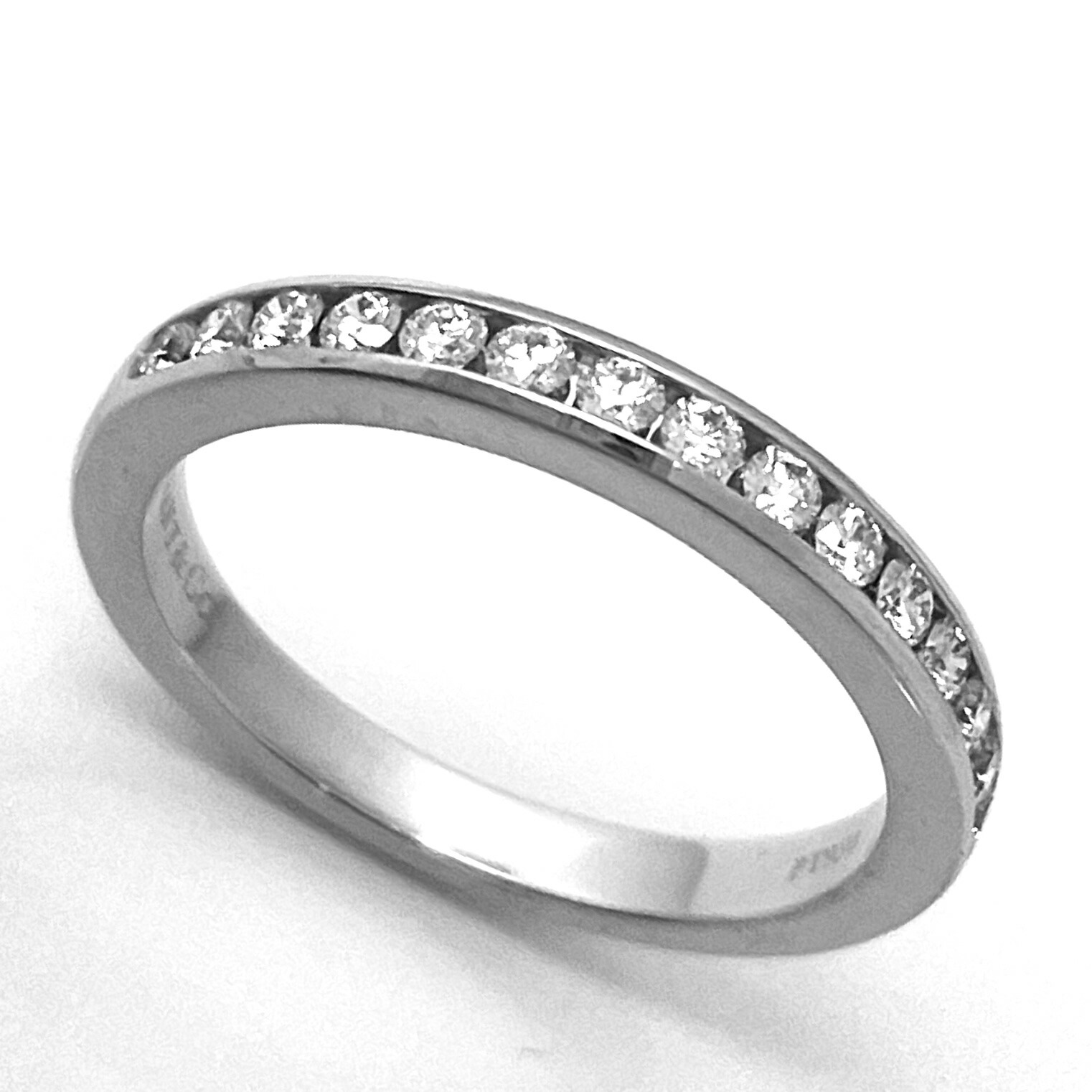 ✴︎B✴︎Tiffany & Co. チャネルセッティング エタニティリング TIFFANY&Co. ティファニー チャネル セッティング ハーフ エタニティ