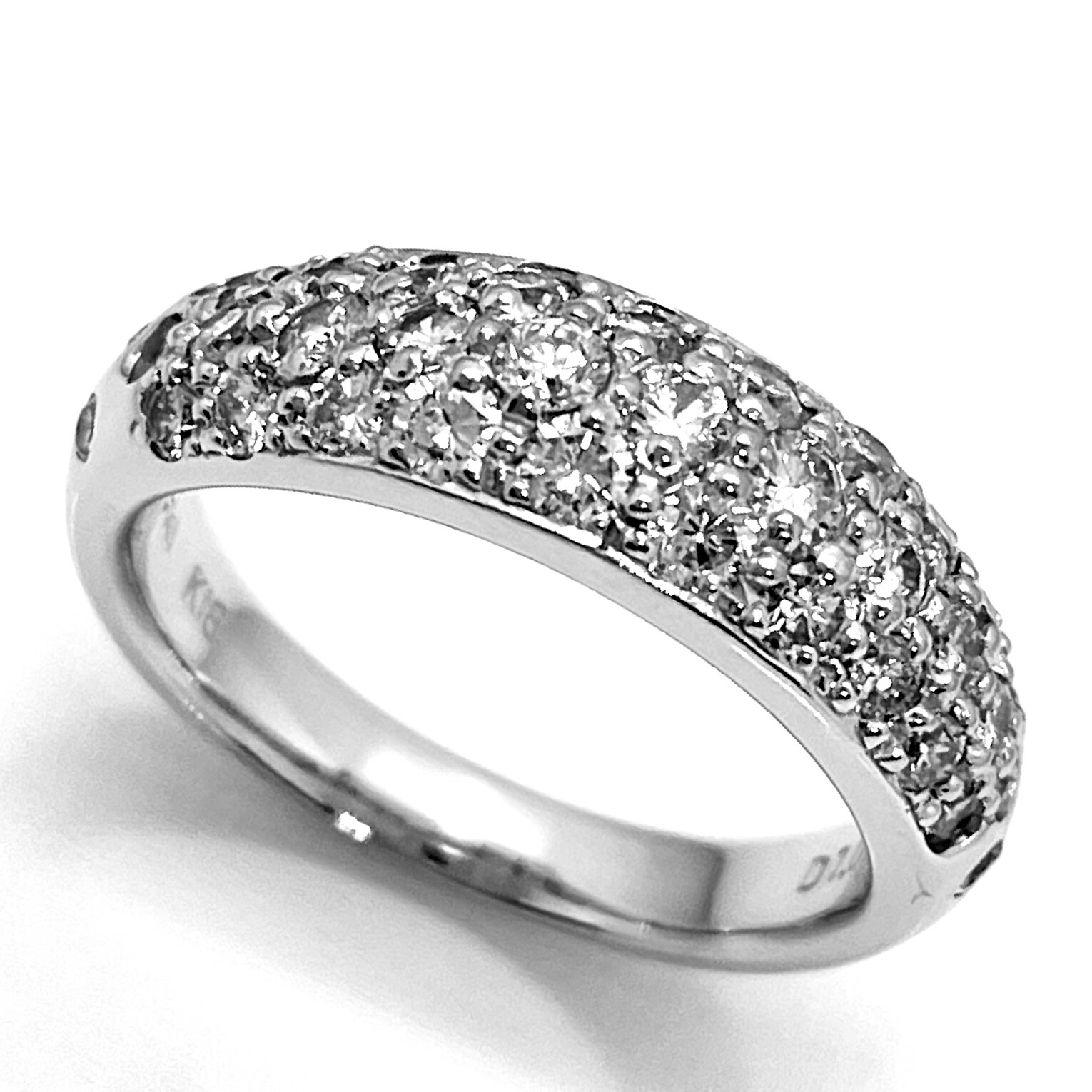 STAR JEWELRY / スタージュエリー パヴェ ダイヤリング K18WG 1.00ct 11号 【中古】 ダイヤモンド プレゼント|グランジェミー