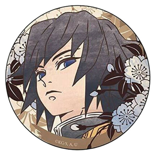 即購入⭕️鬼滅の刃 冨岡義勇 缶バッジ 13点 絵巻 Cafe ufotable 冨岡義勇(右向き/下目線) 「鬼滅の刃 キャラクター絵巻カフェ in
