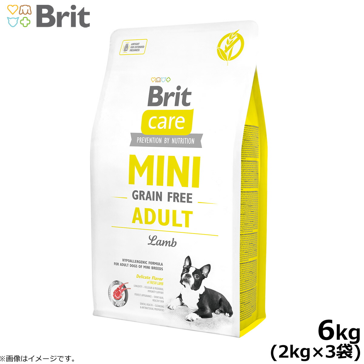 Brit ケア ミニ グレインフリー ラビット＆サーモン 2kg × 3袋