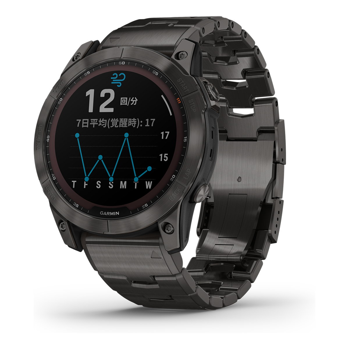 GARMIN fenix 7 Sapphire Dual Power Ti-