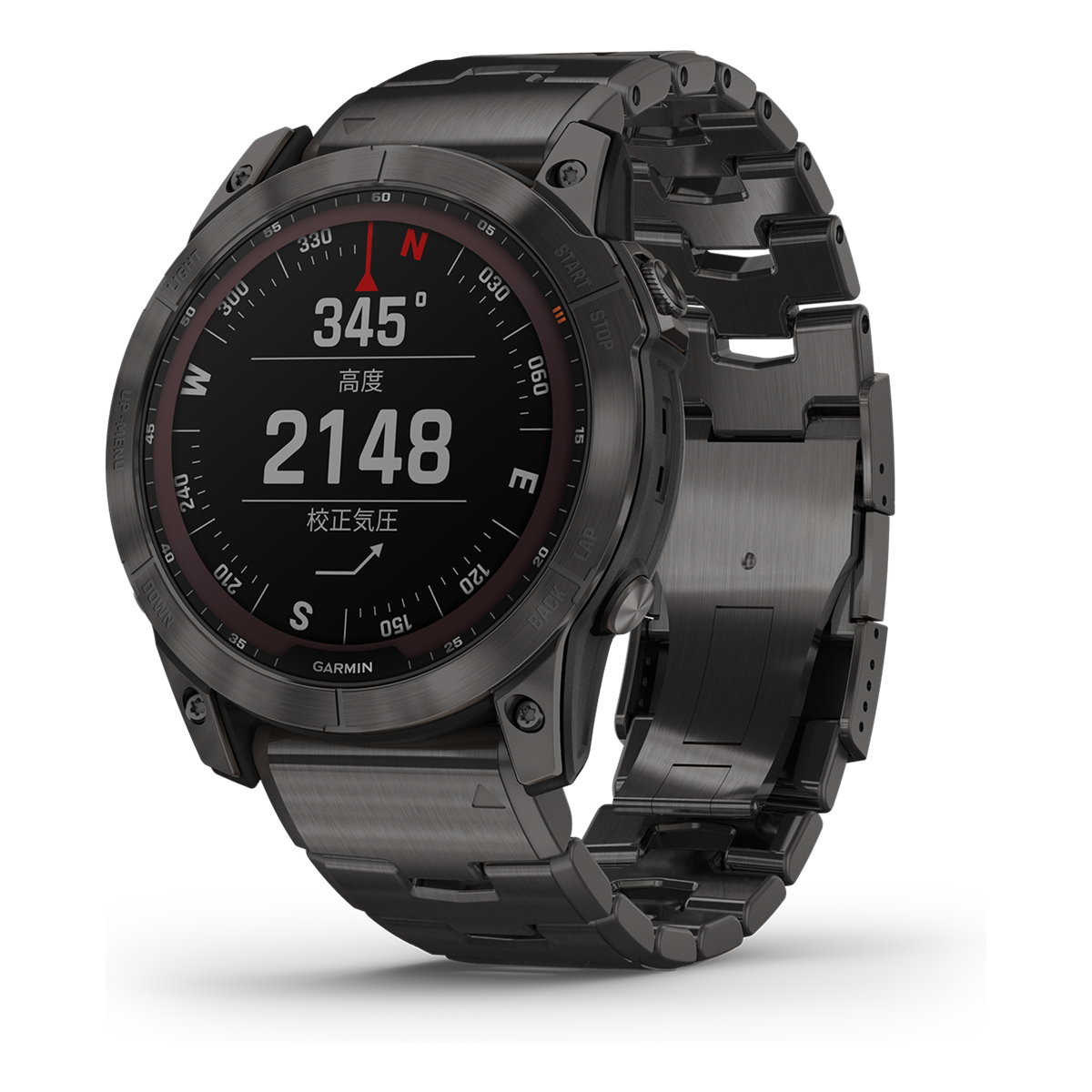 ガーミン GARMIN Fenix 7X Sapphire Dual Power Ti Carbon Gray DLC