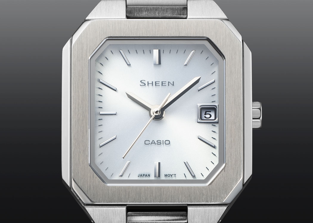 カシオ シーン CASIO 腕時計 レディース SHEEN シルバー ソーラー SHS