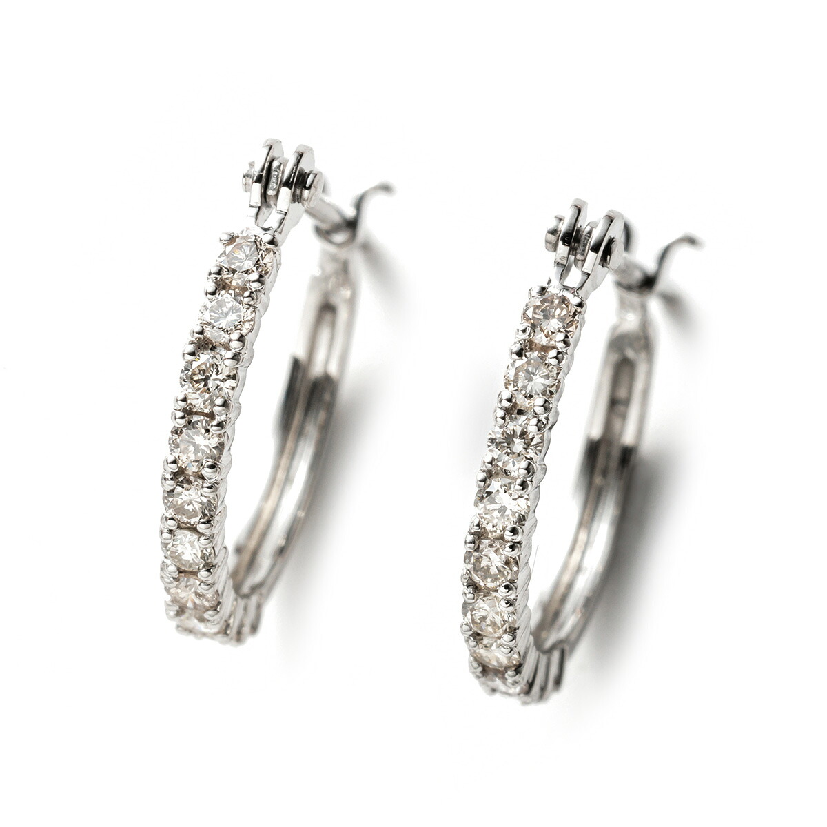【店内ポイント最大42倍！4月18日！】プラチナ ダイヤモンド ピアス 0.2カラット 0.2ct D121-020VP