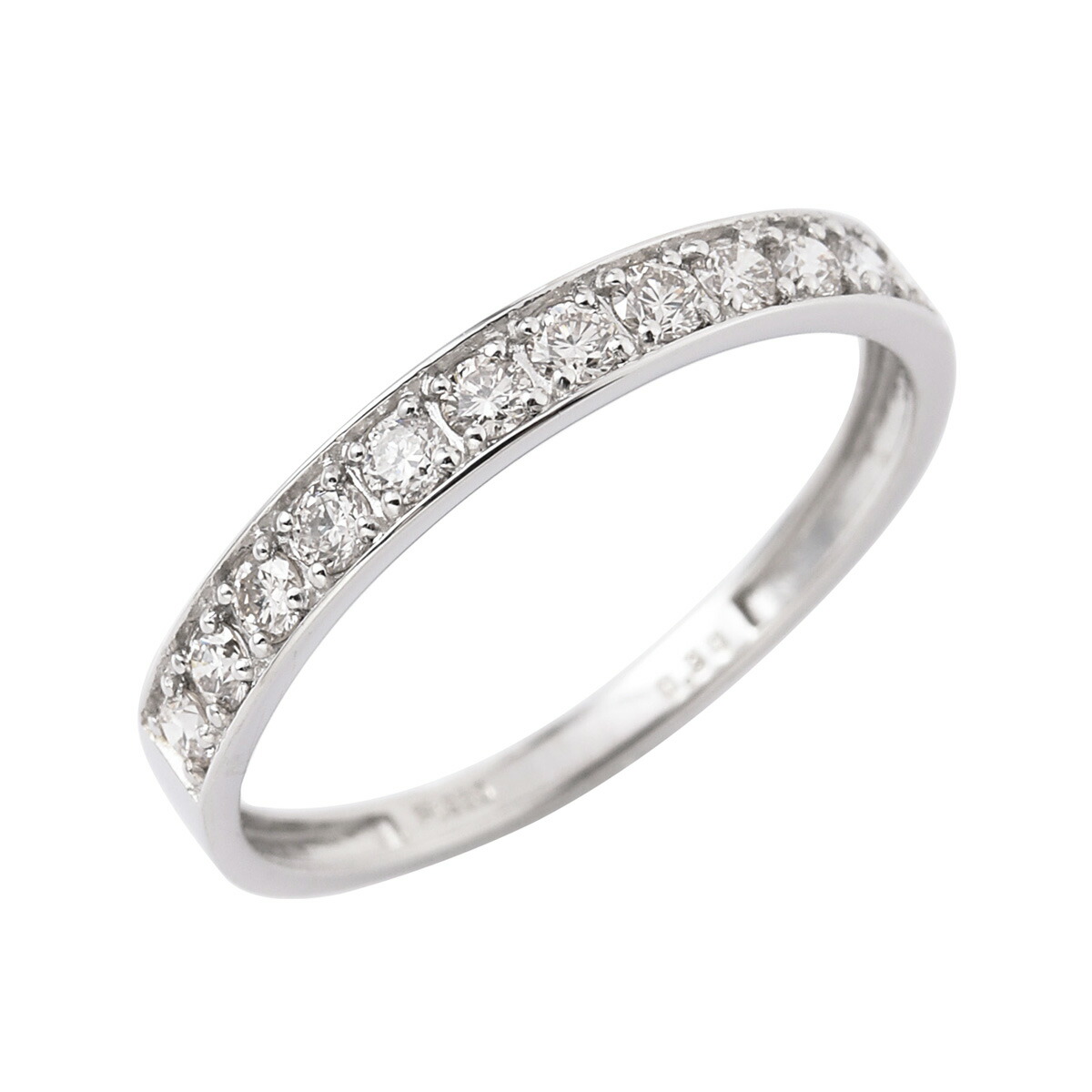 【店内ポイント最大54倍！本日限定！】プラチナ ダイヤモンド リング 指輪 17号 0.3カラット 0.3ct D2603-PT17 鑑別カード付