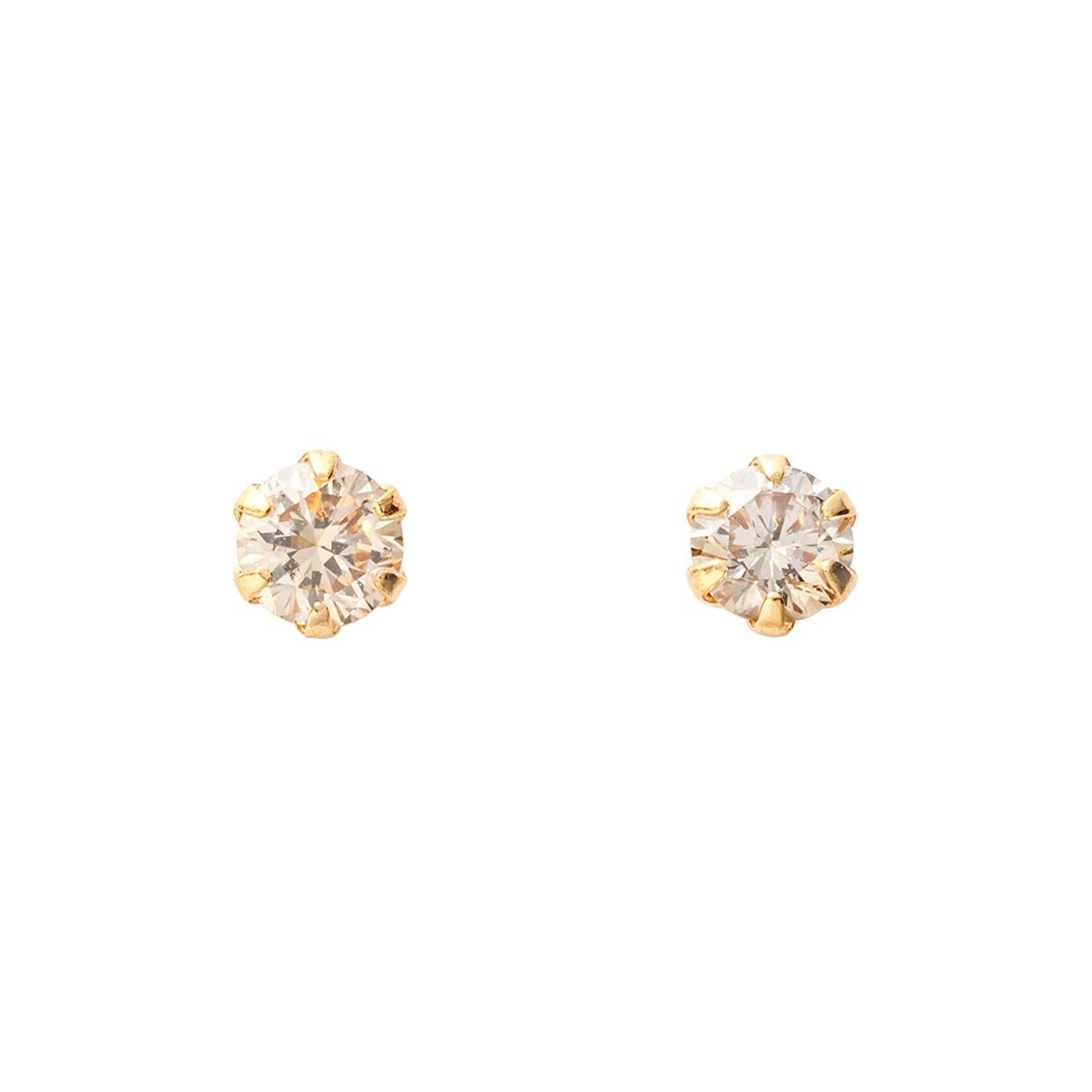 【1等最大10万ポイント当たる！20日から！】18金 イエローゴールド ダイヤモンド ピアス 0.2カラット 0.2ct DTZ0101Y
