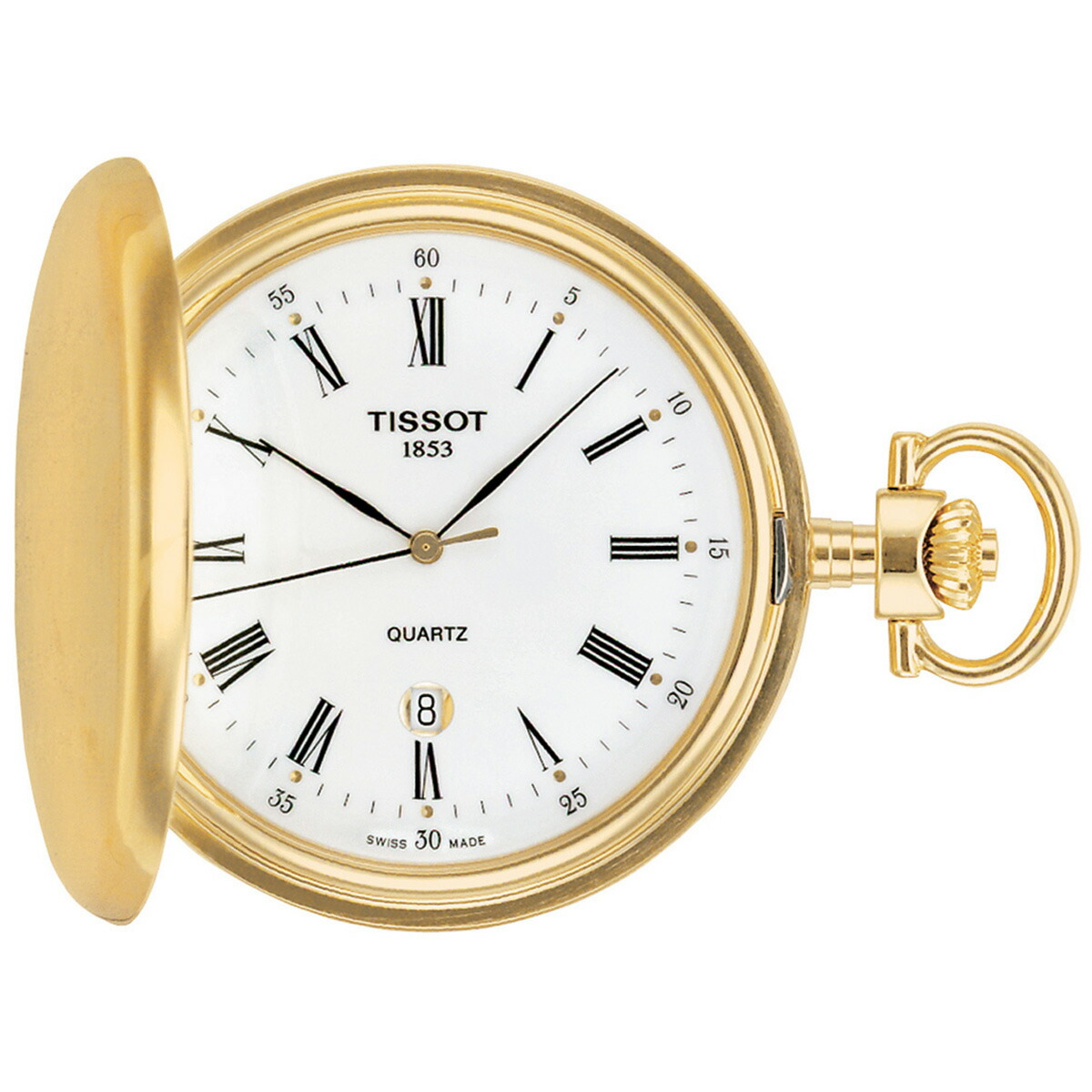 【店内ポイント最大54倍！本日限定！】ティソ TISSOT 懐中時計 ポケットウォッチ サボネット クォーツ SAVONNETTE QUARTZ T83.4.553.13