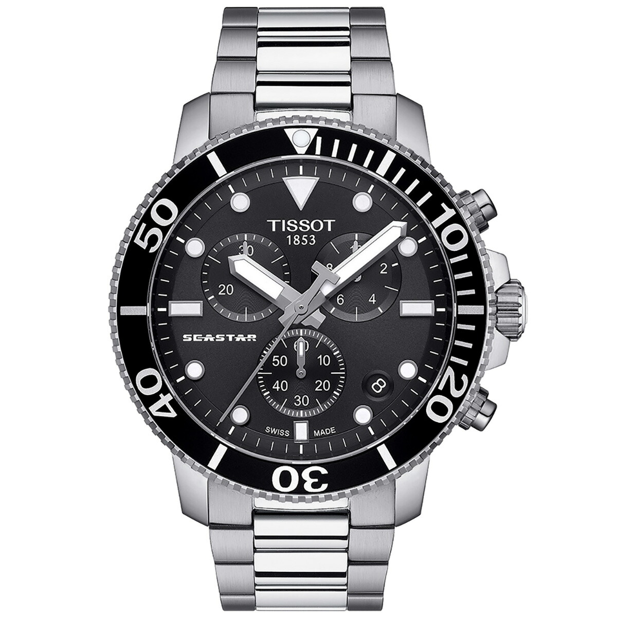 【1等最大10万ポイント当たる！31日まで！】【選べるノベルティー付き】ティソ TISSOT 腕時計 メンズ シースター 1000 クロノグラフ SEASTAR 1000 CHRONOGRAPH T120.417.11.051.00