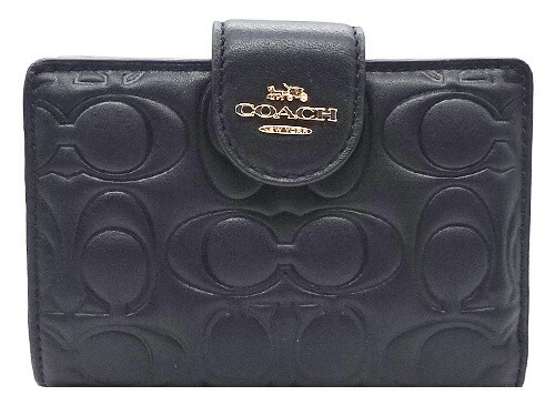 【コーチ 紙袋付き ギフト包装無料】コーチ 財布 COACH シグネチャー カーフレザー 二つ折り財布 CZ-341 IMBLK COACH【新作 新品】【COACH コーチ】【サイフ さいふ】【楽ギフ_包装】【コンビニ受取対応商品】