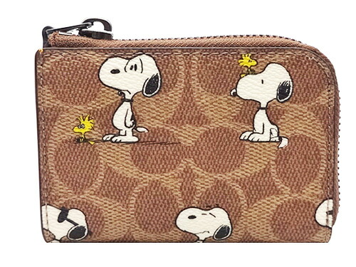 【コーチ箱 紙袋付き ギフト包装無料 】コーチ COACH スヌーピー PEANUTS コインケース スマートキーケース シグネチャー CBS-91 QBTAM【新作 限定モデル】【 COACH コーチ キーケース】【楽ギフ_包装】【コンビニ受取対応商品】
