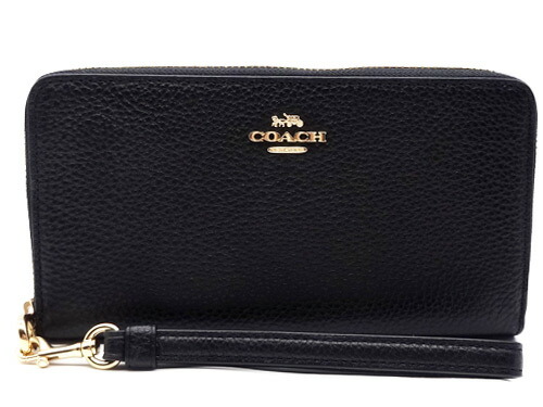 【コーチ箱 紙袋付き ギフト包装無料】コーチ 財布 COACH 長財布 ペブルド レザー アコーディオン長財布 C-4451 IMBLK COACH【新作 新品 限定モデル】【COACH コーチ】【サイフ さいふ】【楽ギフ_包装】【コンビニ受取対応商品】 26,460円