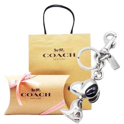 楽天市場】コーチ キーホルダー スヌーピー COACH レザー シグネチャー