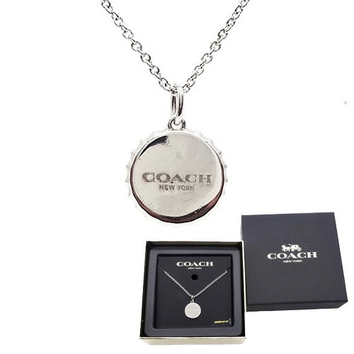 【コーチ箱 紙袋付き ギフト包装無料】コーチ COACH ネックレス ボトル キャップ ペンダント ネックレス CBB-30 SLV ONE シルバー【新作 新品 限定モデル】【COACH コーチ】【楽ギフ_包装】【コンビニ受取対応商品】