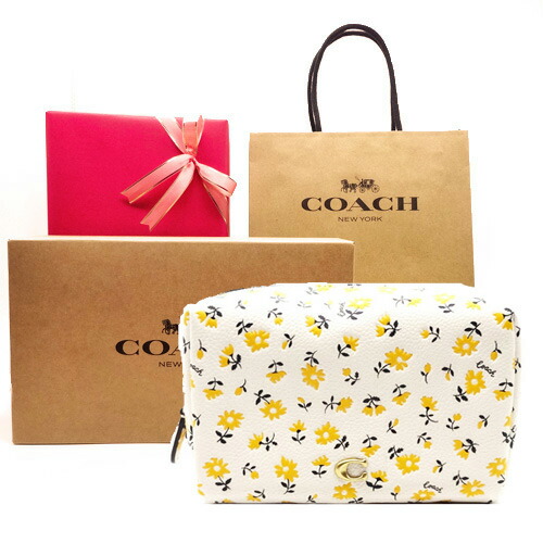 【コーチ職箱 紙袋付 差し上げ物荷造り無料】コーチ職 COACH 合切袋 ぺブルなめし革 フローラルプリント 花柄 コスメティックかざり付ける合切袋 小物入 CR516 B4V9P COACH ブランド名 合切袋【2025 新作ひな形】【押さえるひな形】【コーチ職 合切袋】【楽ギフ_荷造り】【コンビニエンスストア受け取り証書相応う商いもの】