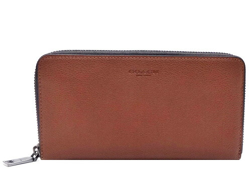 COACH 長財布 新品 ブラウン エンボス 最新作 小銭入れ財布 メンズ COACH セール コーチCOACHメンズ 長財布 財布 コーチメンズ財布