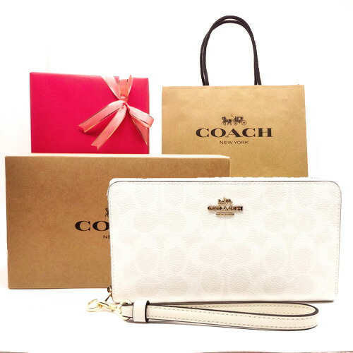 【コーチ職箱 紙袋付き添い人 差し上げ物荷造り無料】コーチ職 金入れ COACH 長金入れ 名書き 手風琴長金入れ  CW778 IMXU5 COACH ブランド名 サイフ【新作 新品 押さえるひな形】【COACH コーチ職】【サイフ さいふ】【楽ギフ_荷造り】【コンビニエンスストア受け取り証書相応う商いもの】