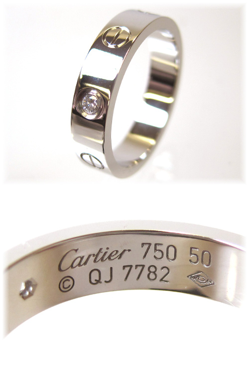 【楽天市場】【新品商品】【送料無料】カルティエ（CARTIER カルチェ） リング（指輪）/ホワイトゴールド ラブリングSM 1ダイヤ付