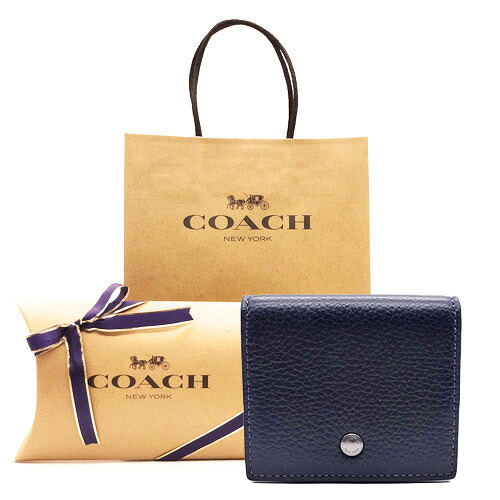 【コーチ箱 紙袋付き ギフト包装無料】COACH コーチ 財布 メンズ コインケース 小銭入れ ぺブルレザー コインケース CW-361 QBBHP ミッドナイトネイビー【新作モデル 新品】【COACH コーチ】【サイフ さいふ】【楽ギフ_包装】【コンビニ受取対応商品】｜入手困難品！ブランドグランセラー