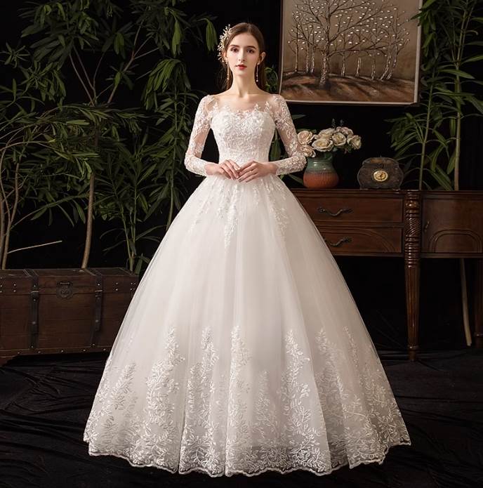 ドレス 衣装 ウエディングドレス 結婚式 披露宴 演奏会ドレス ステージドレス ロング丈 胸元 刺? シースルー ウエストマーク かわいい 大人可愛い きれいめ シンプル 大人 上品 おしゃれ かっこいい レトロ こなれ感 個性的 クール モード系 エレガント モダン 主役級｜グランスック