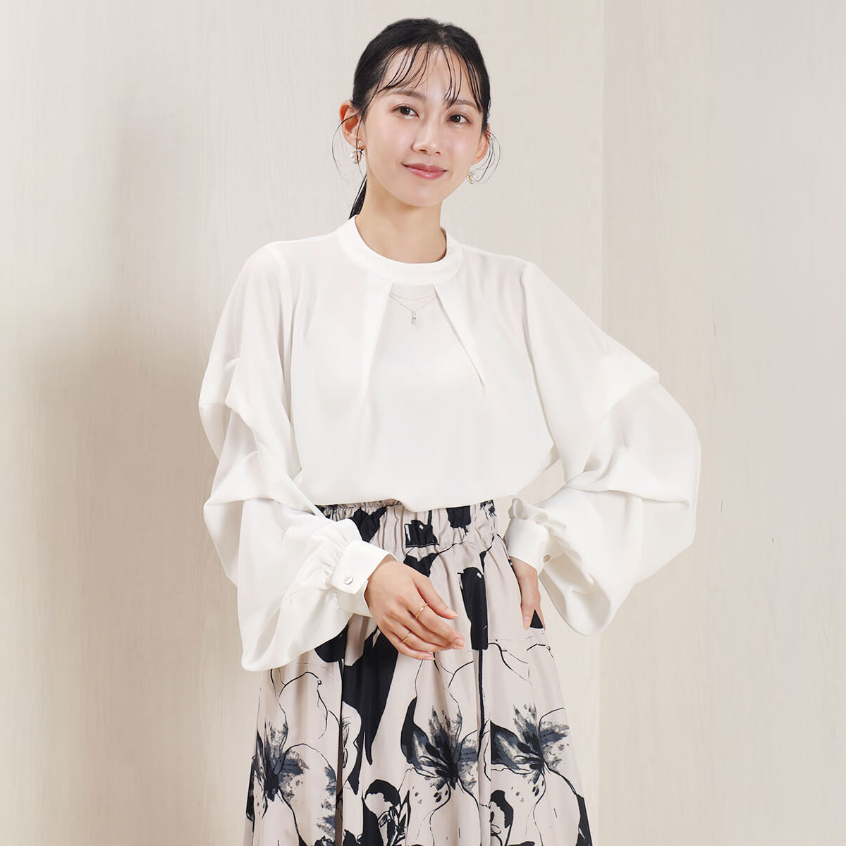 【500円OFFクーポン＆全商品P3倍】【FENNEL フェンネル】ボリュームタックスリーブブラウスブラウス トップス レディース 大人 セレモニー オケージョン デイリー 日本製 卒業式 入学式 フォーマル セレモニー デザイントップス おでかけ｜YAMADAYA STORE 16,060円