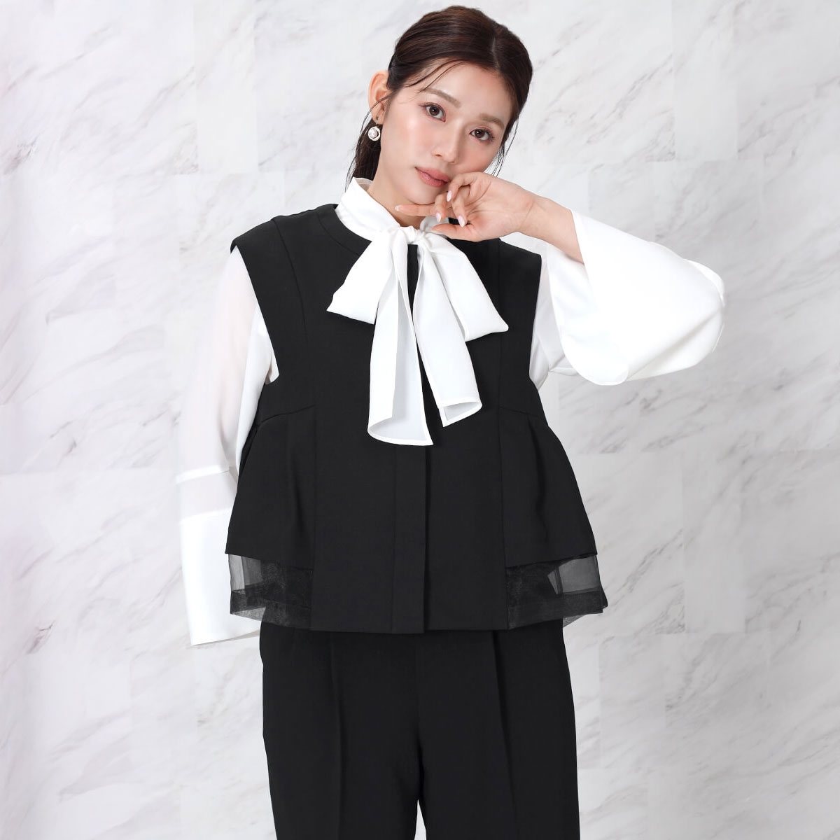 【500円OFFクーポン&P10倍】【FENNEL フェンネル】シアードッキングショートジレ トップス ジャケット ジレ オフィス レイヤード レディース 大人 フェミニン キレイめ カジュアル デイリー オフィス オケージョン セレモニー ロングシーズン|YAMADAYA STORE