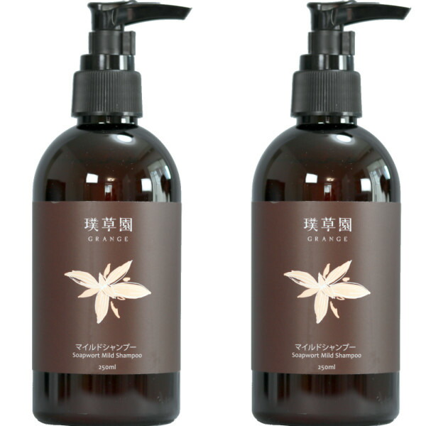 【2本セット】【送料無料】 グレンジ マイルドシャンプー 250ml×2本セット オーガニック ノンシリコン しっとり さらさら タイプ 乾燥 ツヤ 切れ毛 フケ防止 かゆみ パサつき メンズ スカルプ 天然成分 湿疹 低刺激 アトピー肌 無添加 子供 赤ちゃん ベビー 人気