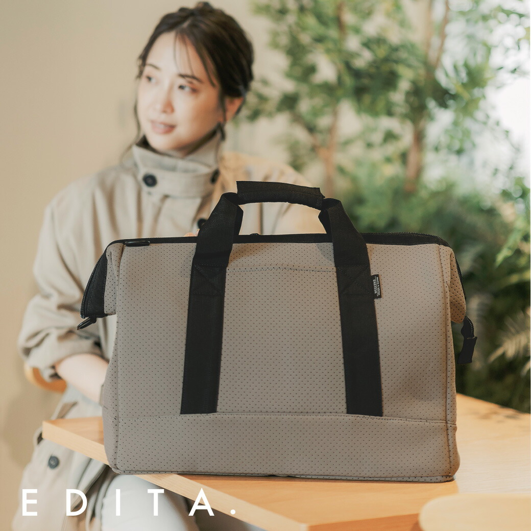 EDITA. Washableボストンバッグ | 軽量・大容量 - EDITA．