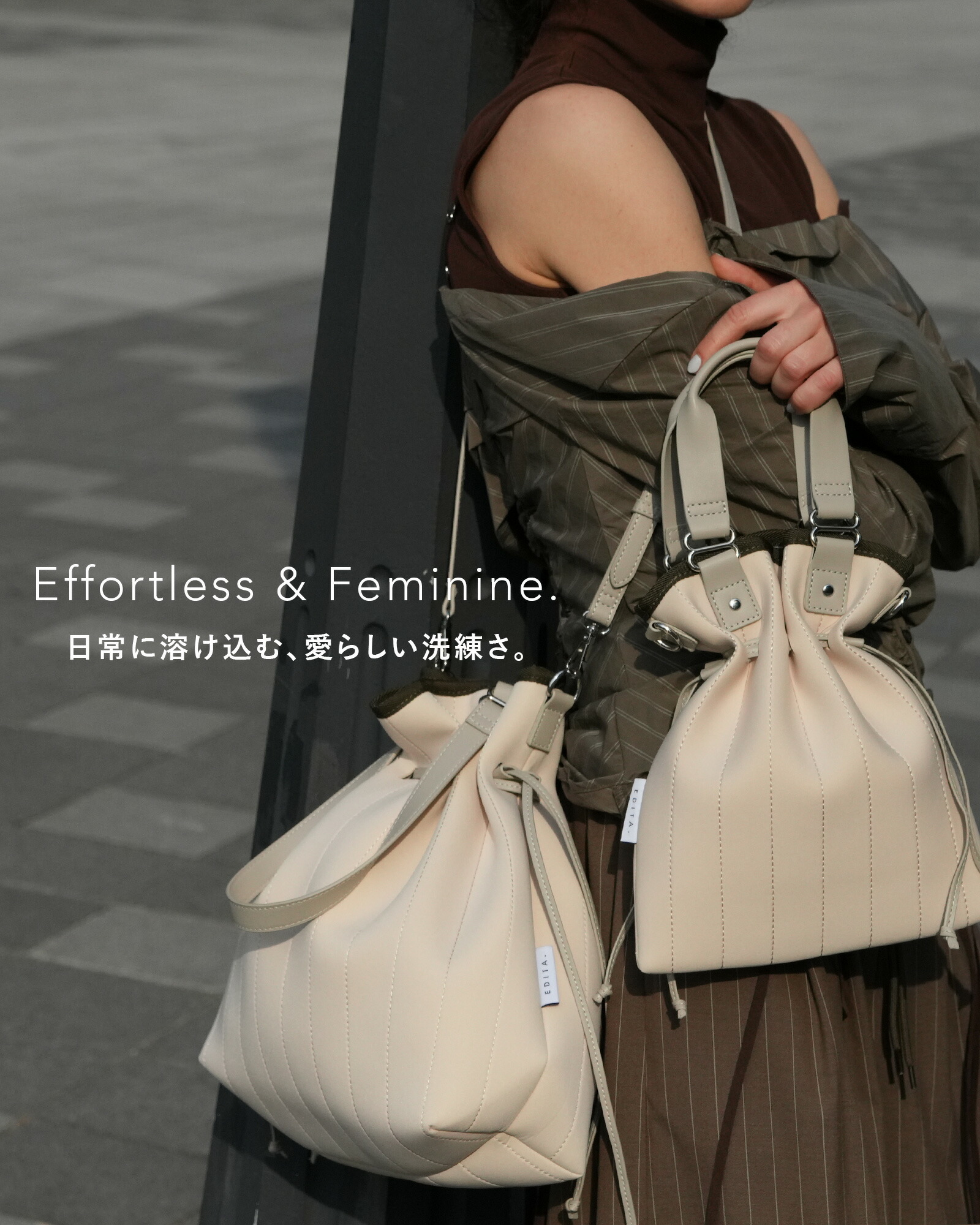 LINE友達5%OFF】 巾着バッグ ショルダーバッグ レディース トート